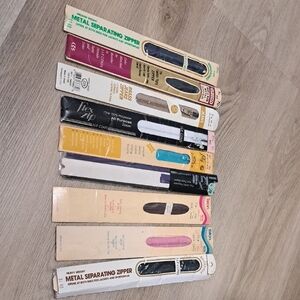 J&P Coats Metal Zippers Collection,lily,Talon, 1 white zipper Is Polyester.